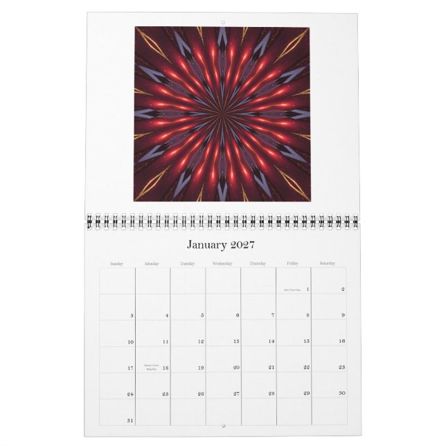 Fractal & Digital Art  2011 Calendar (Jan 2027)