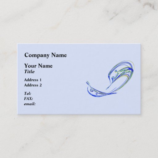 Customizable Fractal - Dolphin Business Card Templates