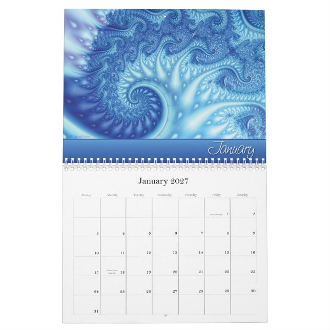 Fractal Dreams 2010 Calendar (Jan 2027)