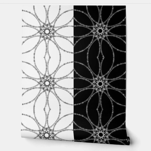 Fractal Duality – Modern Abstract Design Wallpaper (Unrolling)