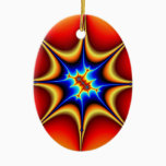 Fractal Emblem - Fractal Art Ceramic Ornament