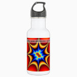 Fractal Emblem - Fractal Art Stainless Steel Water Bottle