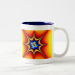 Fractal Emblem - Fractal Art Two-Tone Coffee Mug