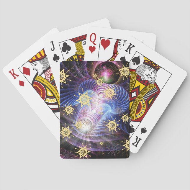 Fractal Energy burst Poker Cards (Back)