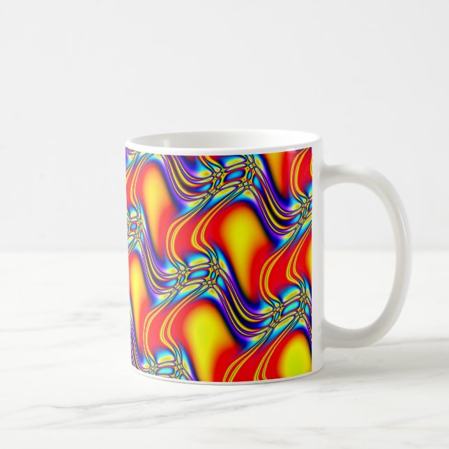 Fractal Facets Coffee Mug (Right)