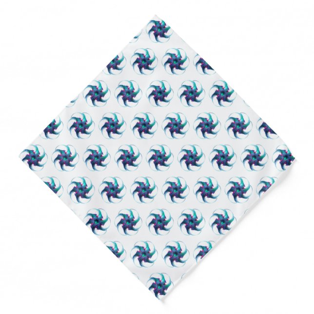 Fractal Fantasy Swirls Bandana (Front)