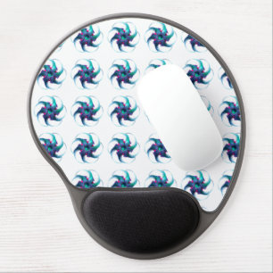 Fractal Fantasy Swirls Gel Mousepad