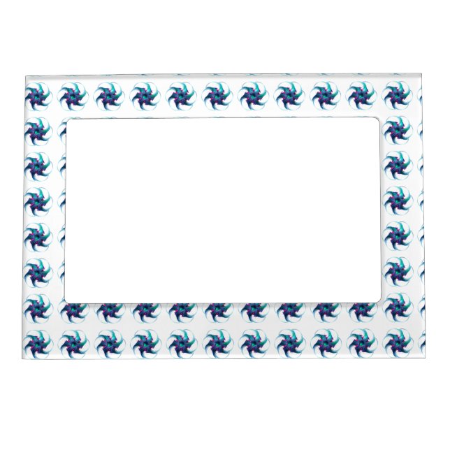 Fractal Fantasy Swirls Magnetic Frame (Front)