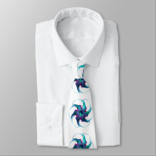 Fractal Fantasy Swirls Neck Tie