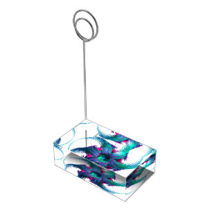 Fractal Fantasy Swirls Place Card Holder