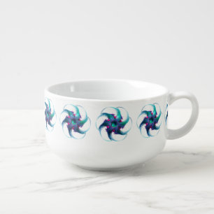 Fractal Fantasy Swirls Soup Mug