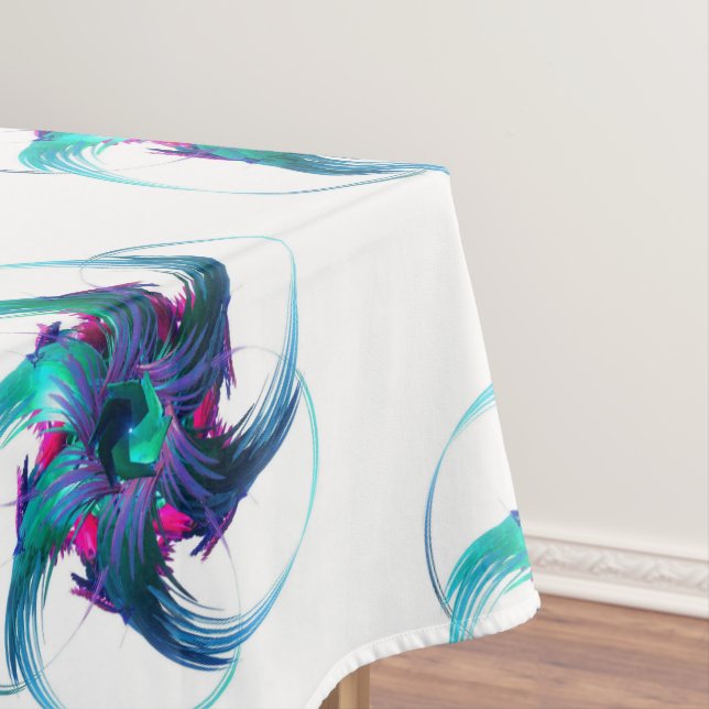 Fractal Fantasy Swirls Tablecloth (In Situ)