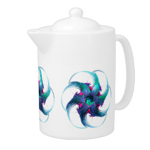 Fractal Fantasy Swirls Teapot