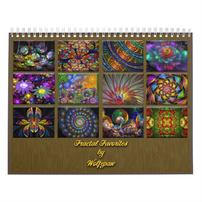 Fractal Favorites Medium Calendar (Cover)