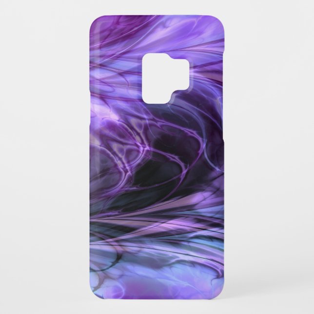 Fractal Feathers Purple Case-Mate Samsung Galaxy Case (Back)