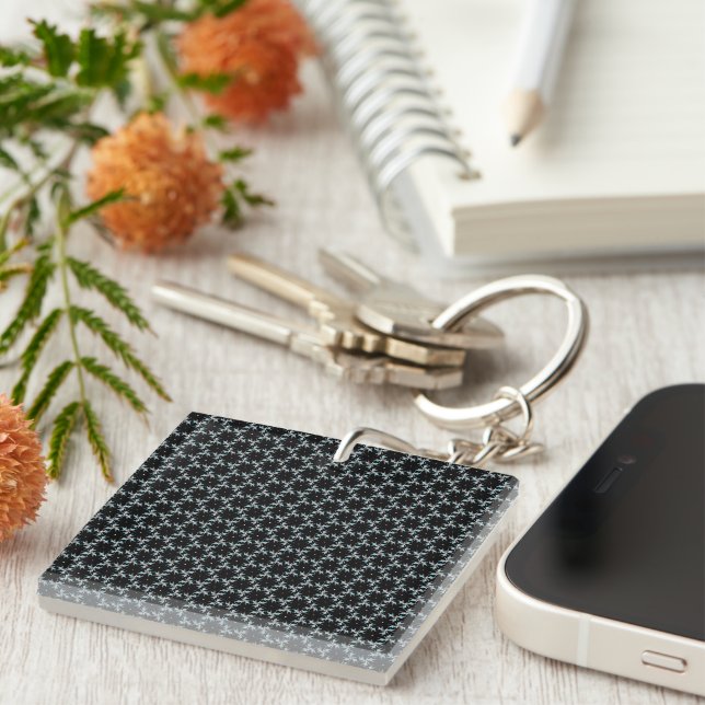 Fractal Finesse Acrylic Keychain (Front Right)