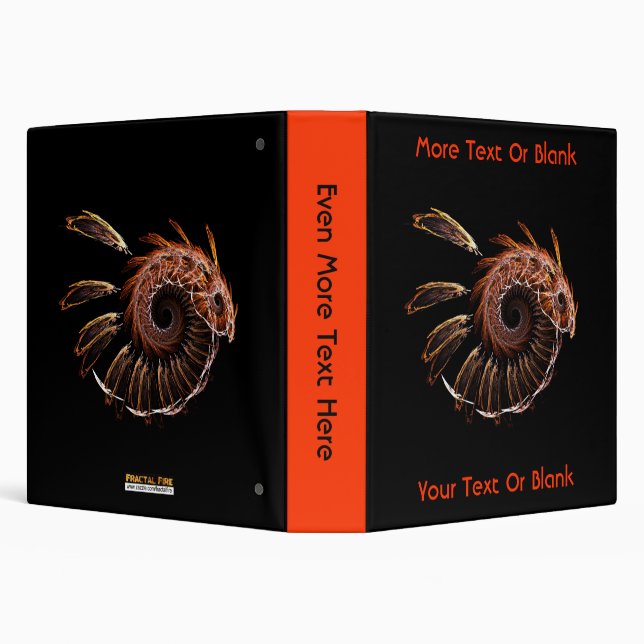 Fractal Firebird 3 Ring Binder (Background)