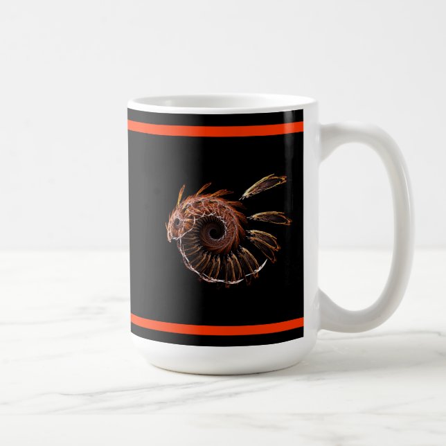 Fractal Firebird Coffee Mug (Right)