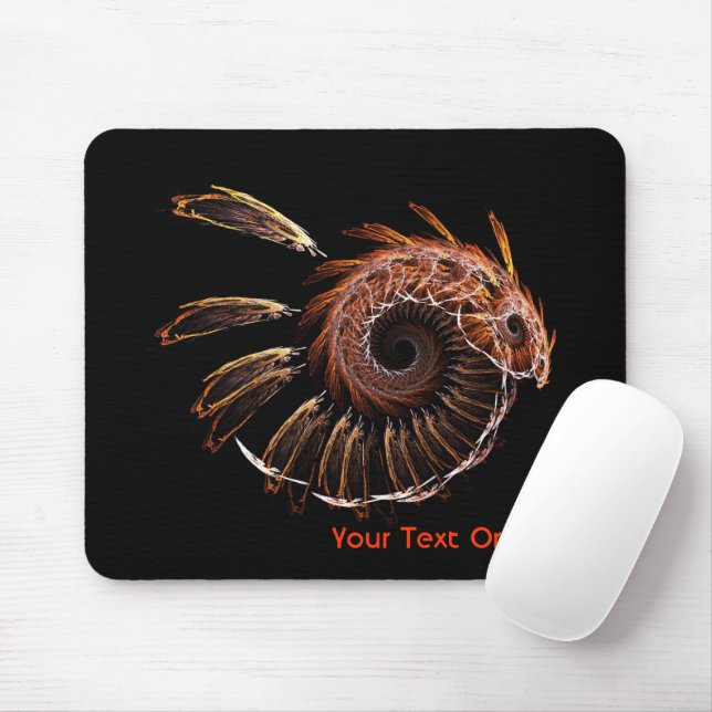 Fractal Firebird Mouse Pad (With Mouse)