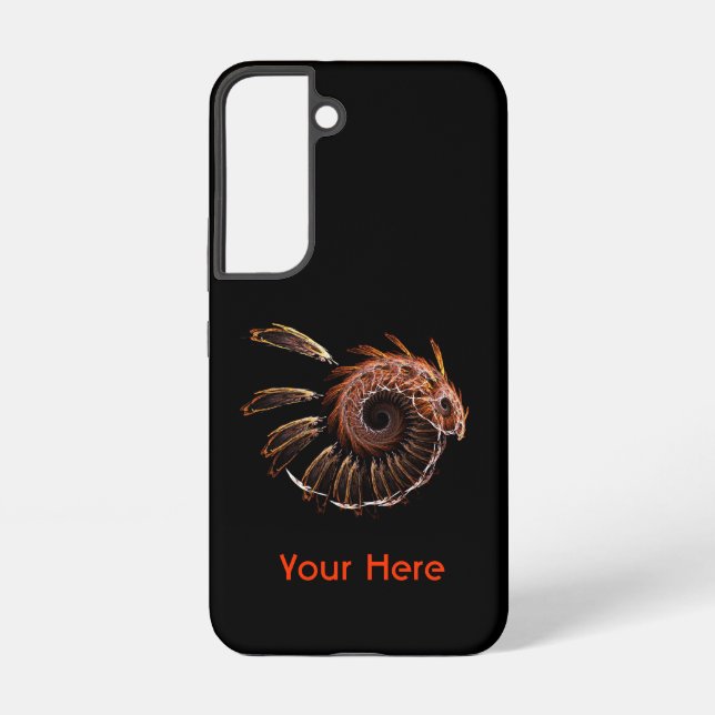 Fractal Firebird Samsung Galaxy Case (Back)