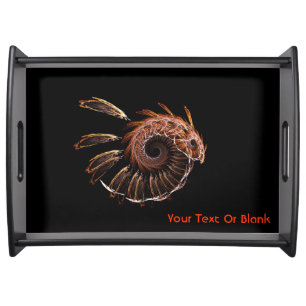 Fractal Firebird Serving Tray
