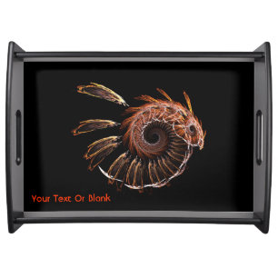 Fractal Firebird Serving Tray