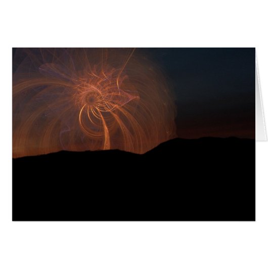 Fractal Fireworks Cards (Front Horizontal)