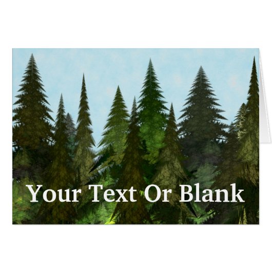 Fractal Firs Cards (Front Horizontal)