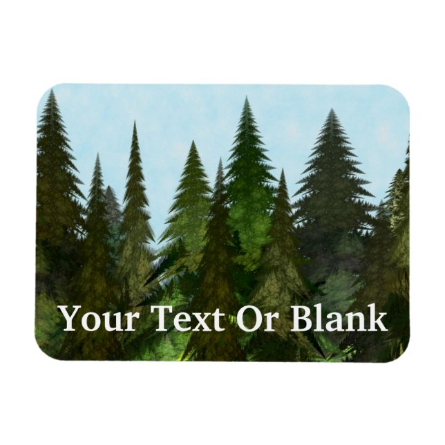 Fractal Firs Magnet (Horizontal)