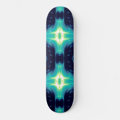 FRACTAL FLAME  blue Skateboard