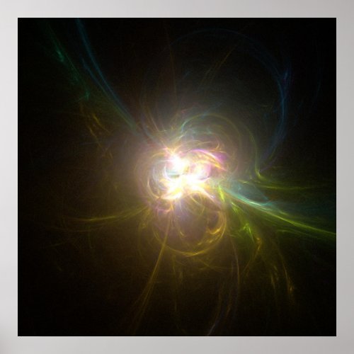 Fractal Flame  The inner light Poster