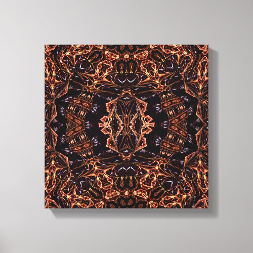 Fractal Flames Infinity Art Single Canvas Print