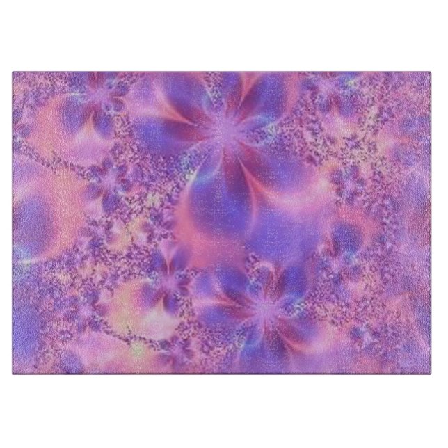 Fractal Flower Cutting Board (Front)