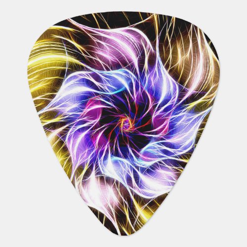fractal flower guitar pick