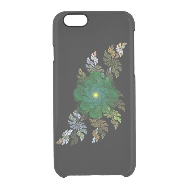 Fractal Flower iPhone 6 Clearly™ Deflector Case (Back)