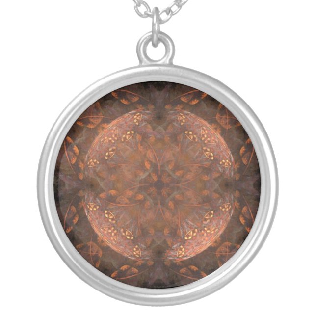 Fractal Flower Necklace (Front)