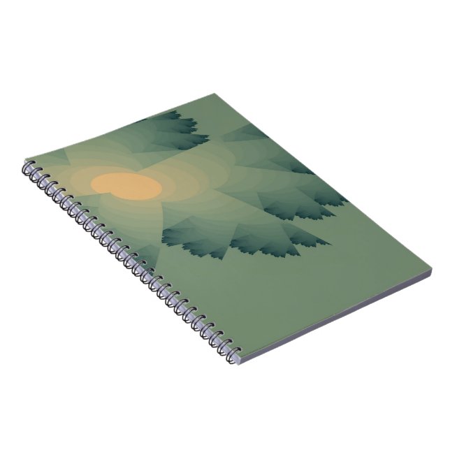 Fractal Flower Notebook (Right Side)