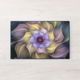 Fractal-flower-petals-colorful HP Laptop Skin