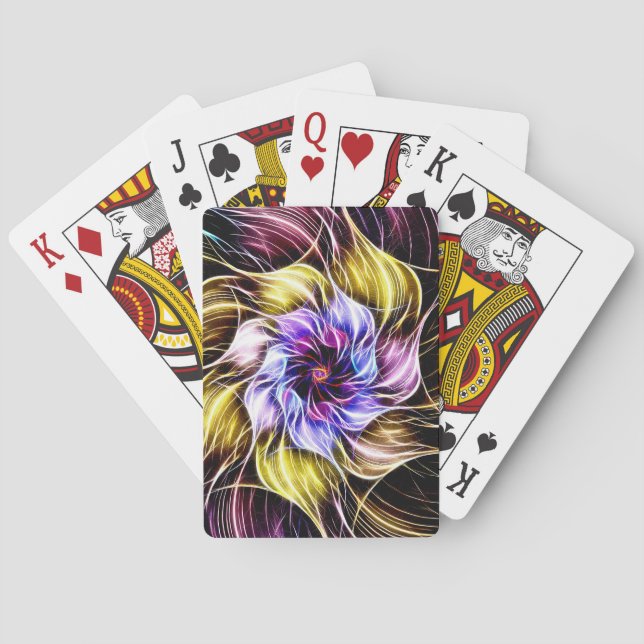 fractal flower poker cards (Back)