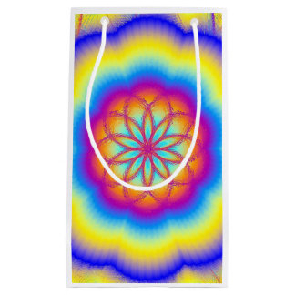 Fractal Flower Rainbow Mandala Gift Bag