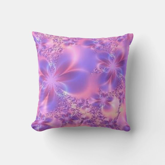 Fractal Flower Reversible Pillow (Front)