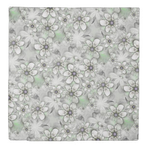 Fractal Flowers seamless pattern I + your ideas Duvet Cover