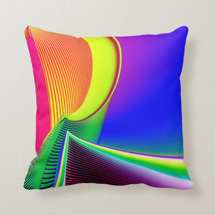 Fractal Fluorescent Boat and Giant Wave Pillow