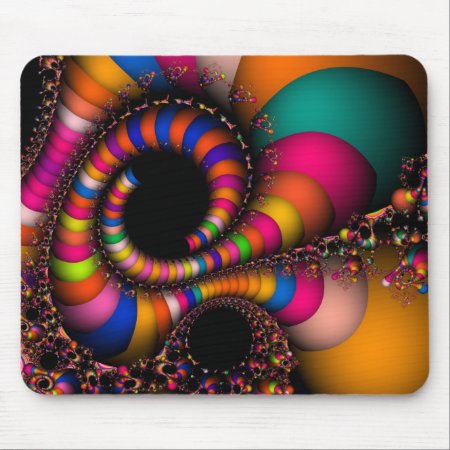Fractal Flying Colors Mouse Pad