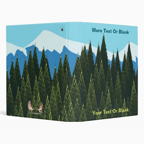 Fractal Forest 3 Ring Binder