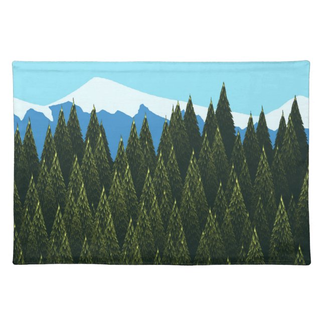 Fractal Forest Cloth Placemat (Front)