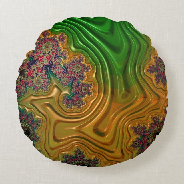 Fractal Forest  Round Pillow (Front)