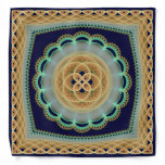 Fractal frilly bright decoration bandana