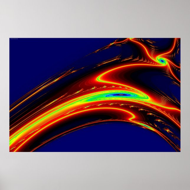 Fractal Galaxies Poster (Front)