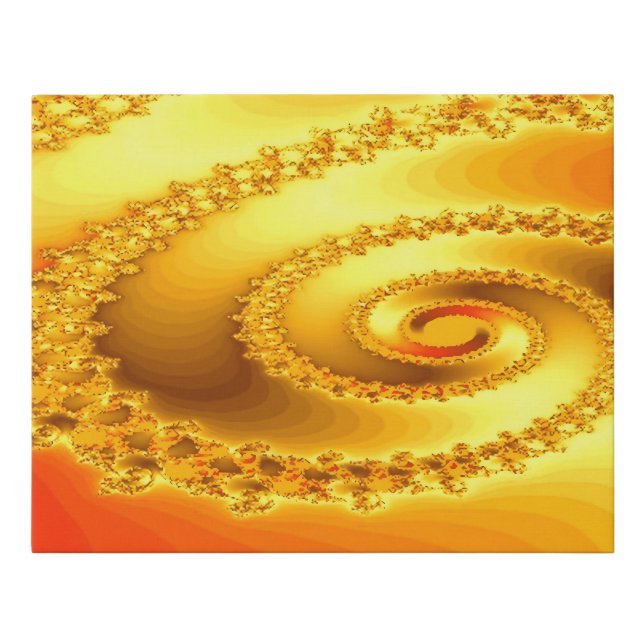 Fractal Galaxy Faux Canvas Print (Front)